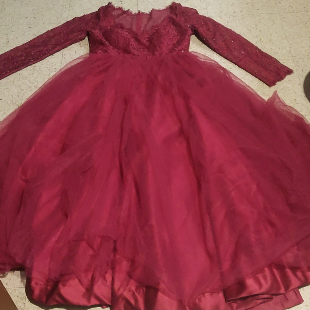 Red JJ's house formal dress
